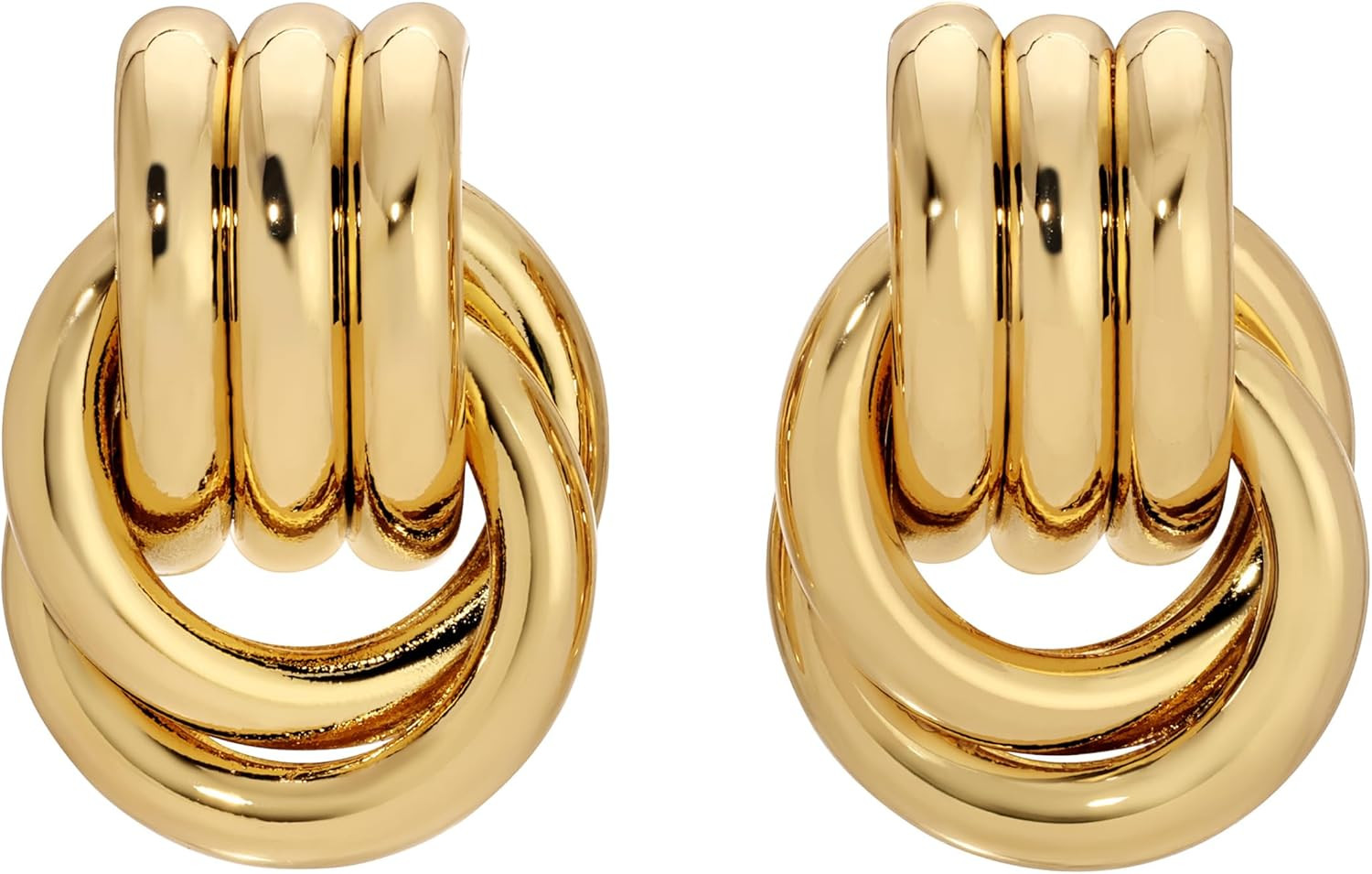 Baby Knot Earrings – Modern Twisted Knot Design – Bold Everyday Jewelry | Amazon (US)