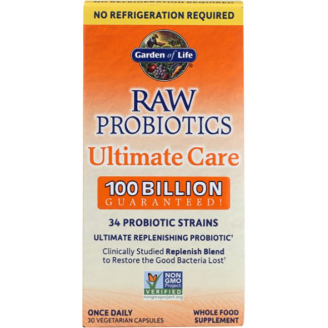 RAW Probiotics Ultimate Care, 30 Vegetarian Capsules, Garden of Life | Walmart (US)