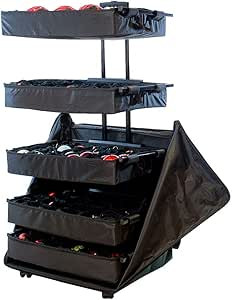 [TreeKeeper Telescoping Christmas Ornament Storage Box with Dividers] - Adjustable Organizer Hold... | Amazon (US)