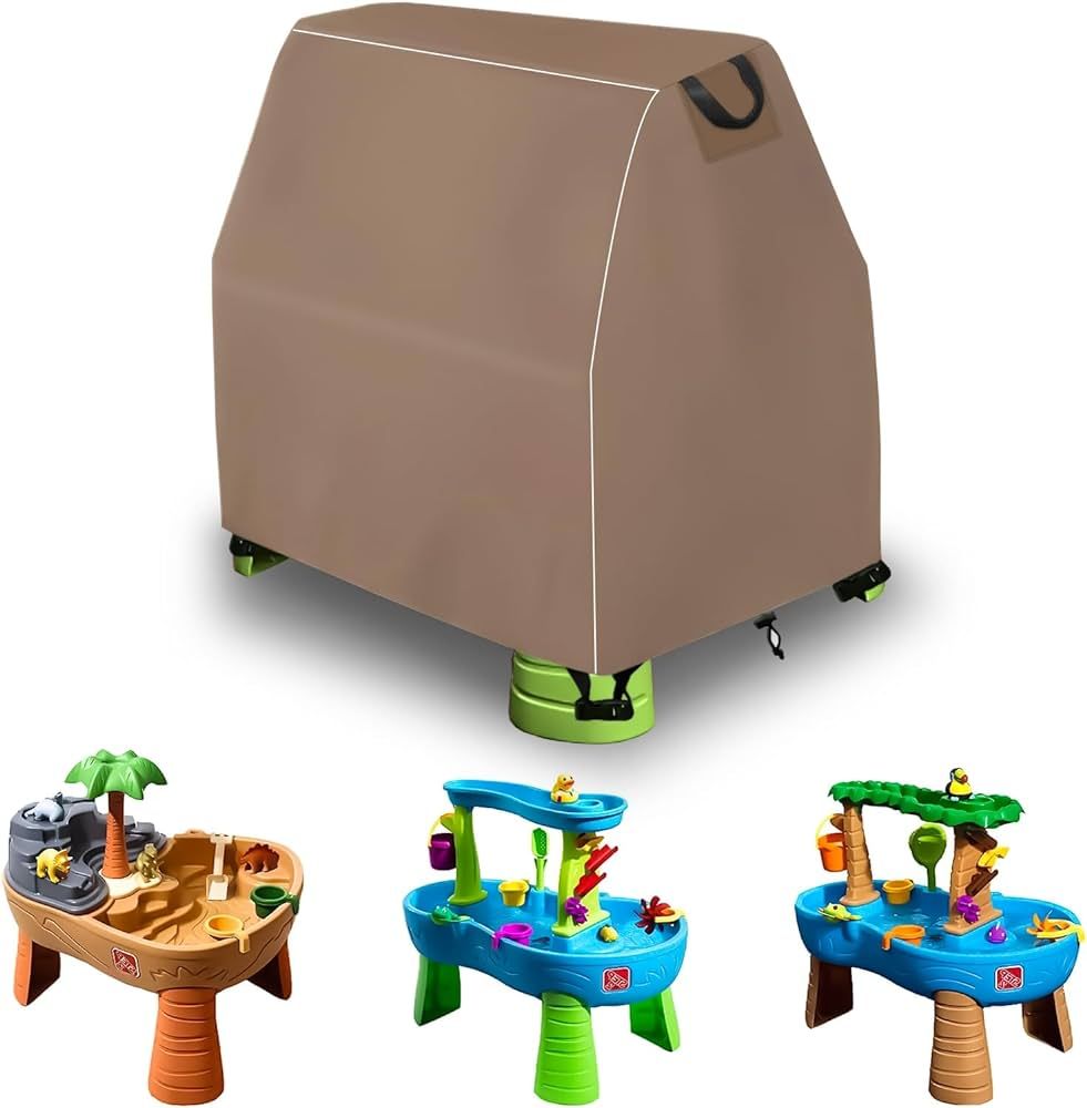 Kovshuiwe Kids Water Table Cover Fit Step2 Rain Showers Splash Pond Water Table, 420D Waterproof ... | Amazon (US)