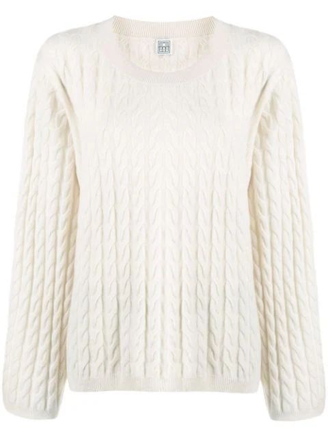 Totême cable-knit Cashmere Jumper - Farfetch | Farfetch Global