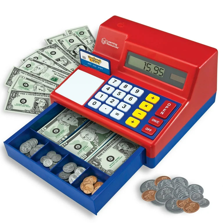 Learning Resources Pretend & Play Calculator Cash Register, Gift for Kids, Ages 3 + | Walmart (US)