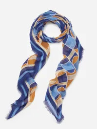 Giselle Scarf in Carbis Scape | J.McLaughlin