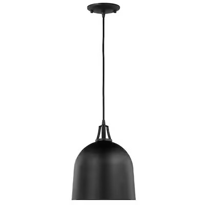 allen + roth BRAWLEY Matte Black Modern/Contemporary Dome Mini Pendant Light Lowes.com | Lowe's