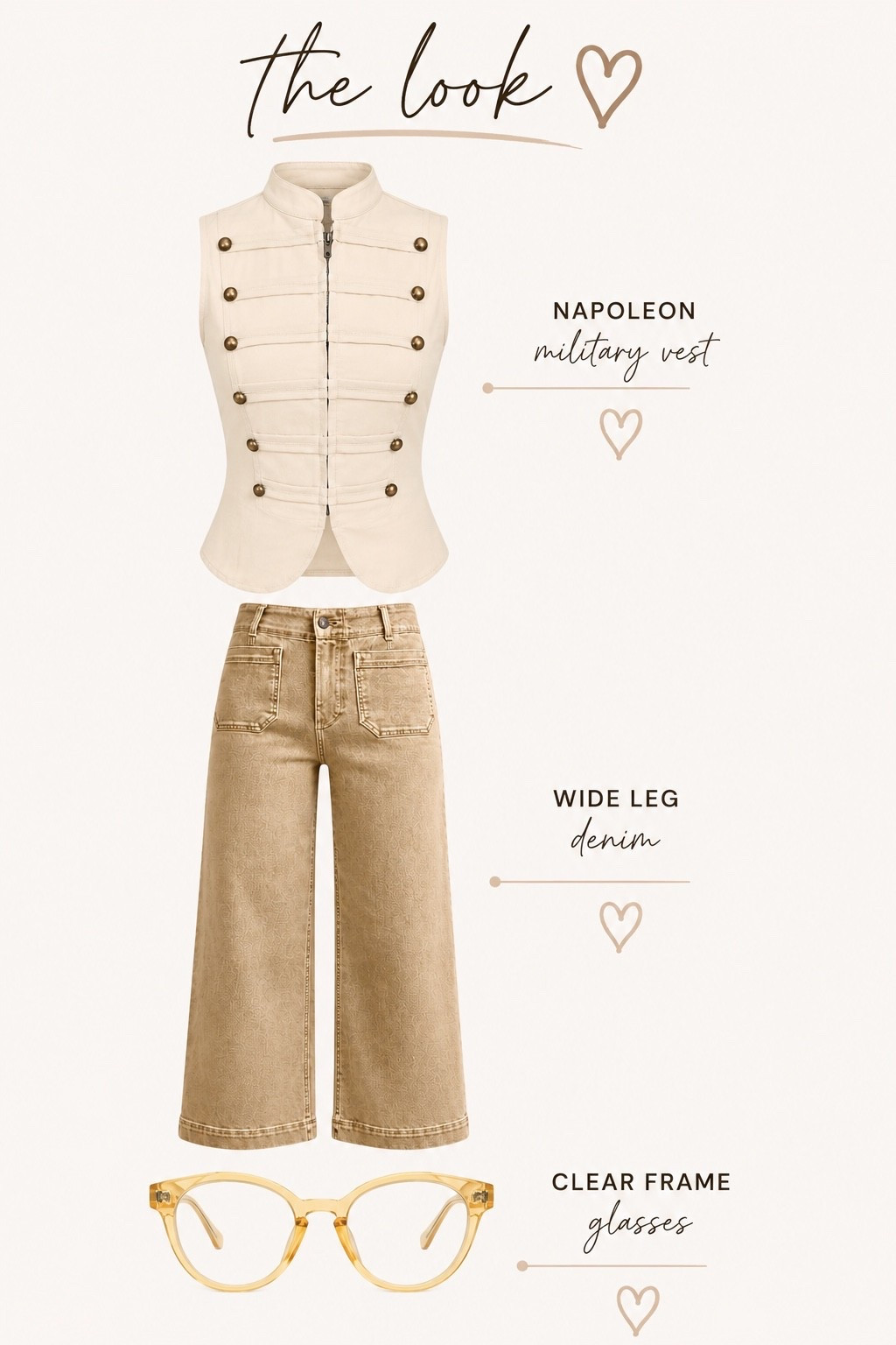 🤎 Free People-inspired Amazon finds you NEED for fall! 🍂

This outfit is giving effortlessly cool Free People vibes without the Free People price tag 👏🏼 The cutest military-inspired vest + wide-leg denim + those adorable clear frames = such an easy fall look!

I linked this entire outfit + more Free People-inspired finds! 🛍️✨

#LTKFinds #LTKStyle #AmazonFinds #AmazonFashion #FreePeopleInspired #FreePeopleStyle #AffordableFashion #FallFashion #FallOutfits #AmazonFashionFinds #LTKCreator #ShopMyStyle #FallStyle #FashionFinds