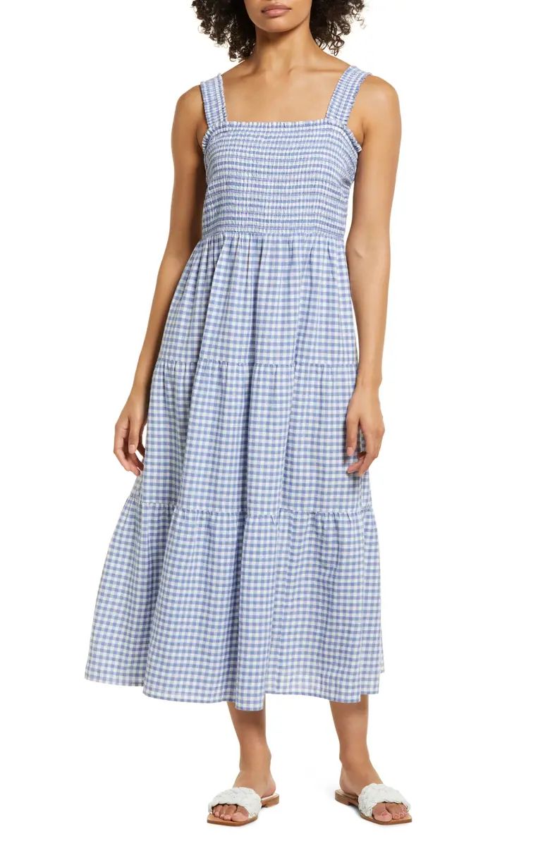 beachlunchlounge Elisa Smocked Tiered Cotton Maxi Dress | Nordstrom | Nordstrom