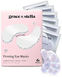 grace & stella Peptide Under Eye Patches with Niacinamide & Rice Extract | Amazon (US)