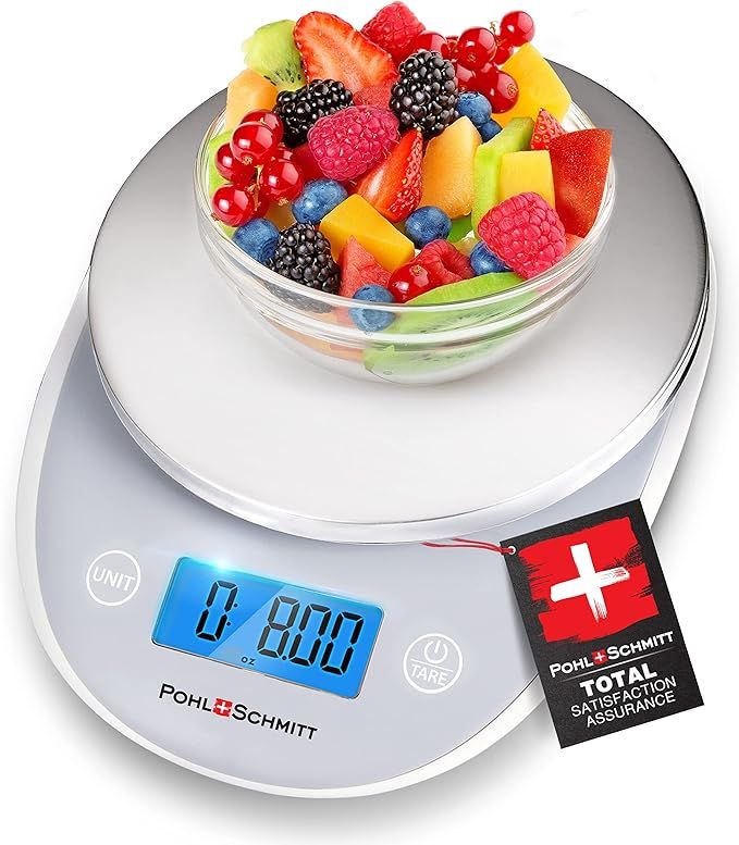 POHL SCHMITT Digital Food Kitchen Scale, Batteries Included, Multifunctional Weight Measuring Dev... | Amazon (US)