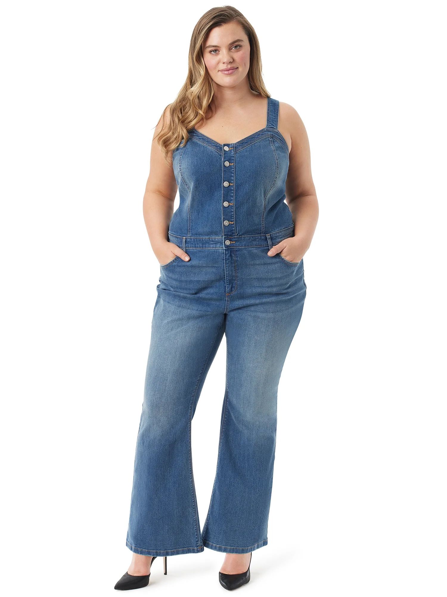 Jessica Simpson Women's Denim Jumpsuit | Walmart (US)