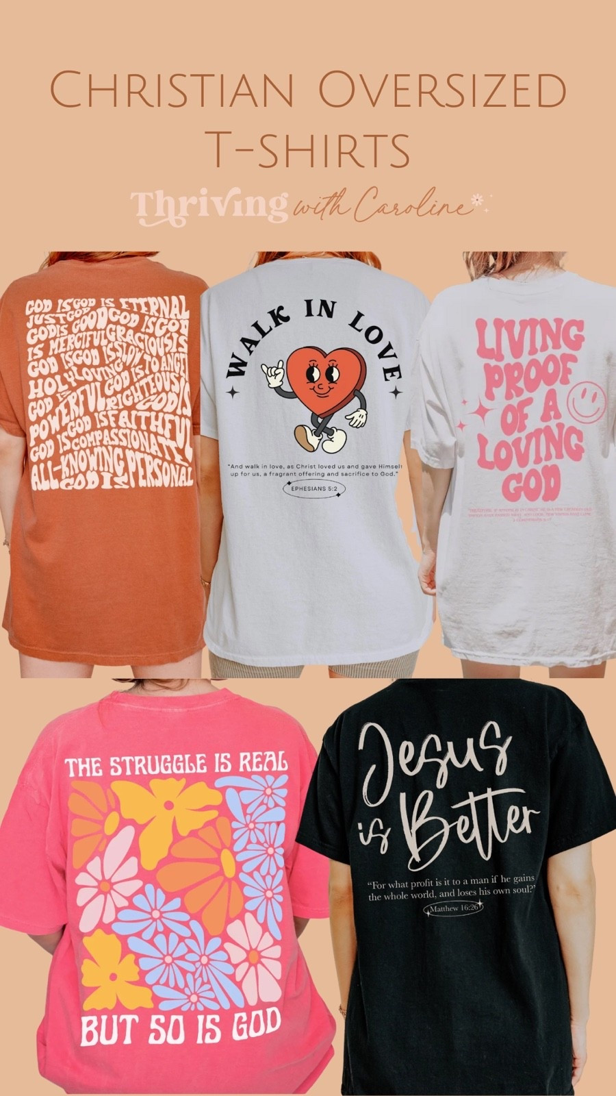 Living in my new favorite oversized Christian tee from @SeekandShareDesigns🙌🏼 Comfy, cute, and such a sweet way to share truth everywhere you go ❤️ You can grab one (or two) and use my code Caroline50 for 50% off your whole purchase! ✨

#LTKHome #LTKU #LTKFindsUnder50