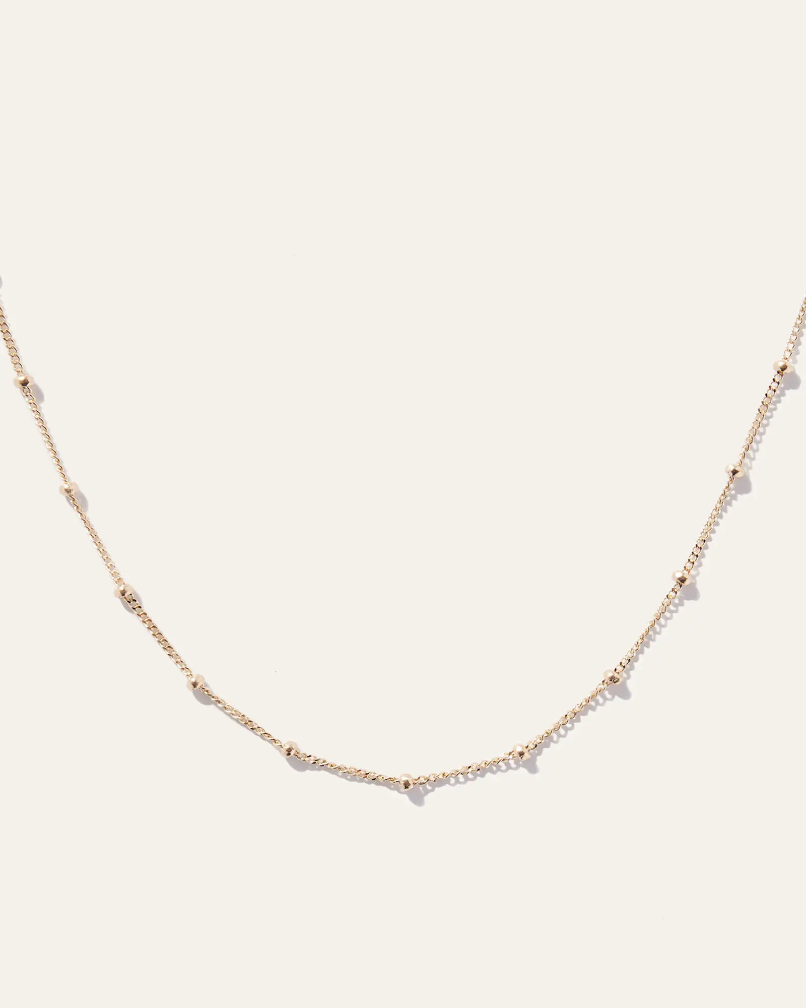 14k Gold Station Bead Choker | Quince