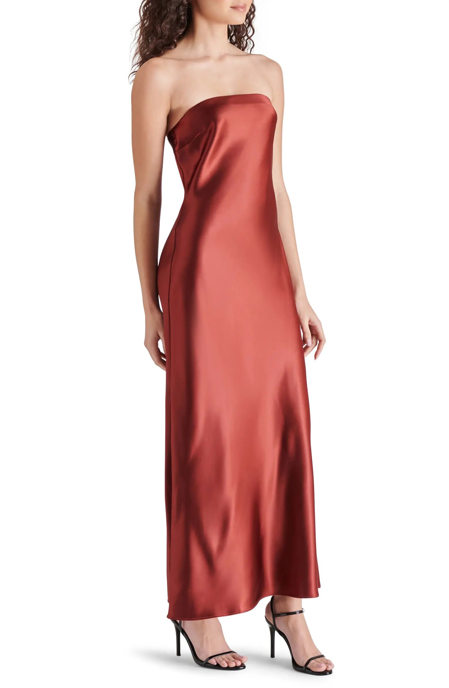 Jessamine Strapless Stretch Satin Dress | Nordstrom