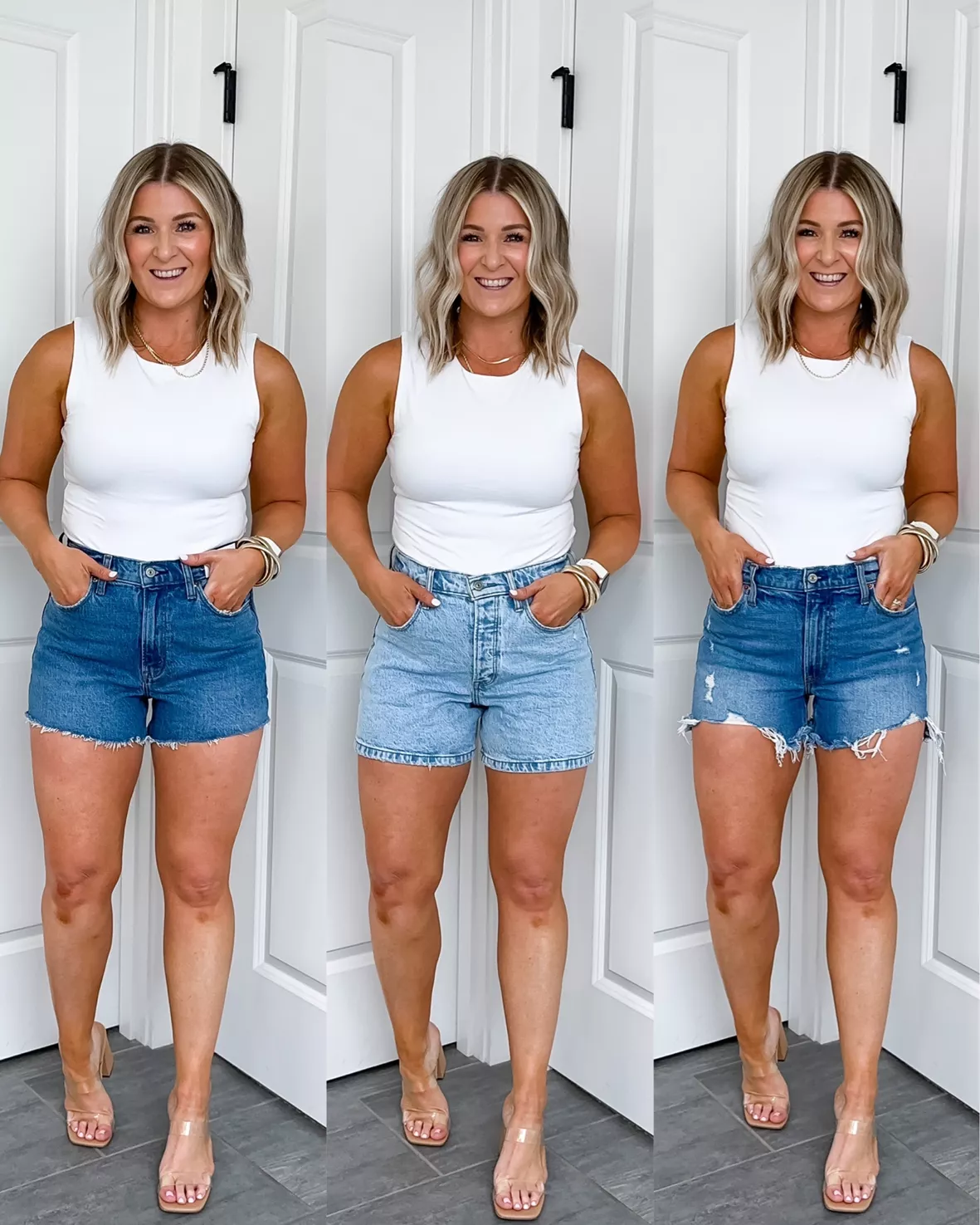 Bodysuit with Jean Shorts