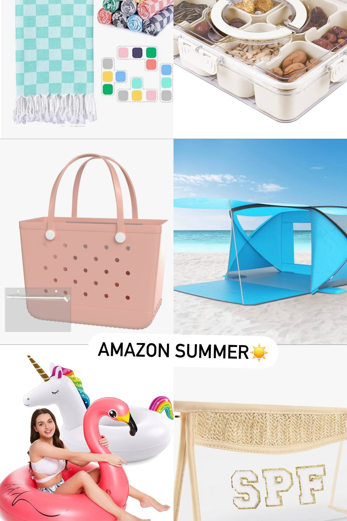 Amazon Summer l☀️ 

Beach bags, beach tents, pool floats, beach snacks, beach organizers 

#LTKSummerSales #LTKSeasonal #LTKxNSale