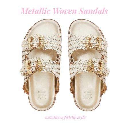 New Metallic Woven Slide Sandals - chic & cute!

Dune London. Summer. Shoes  

#LTKSeasonal #LTKShoeCrush #LTKStyleTip