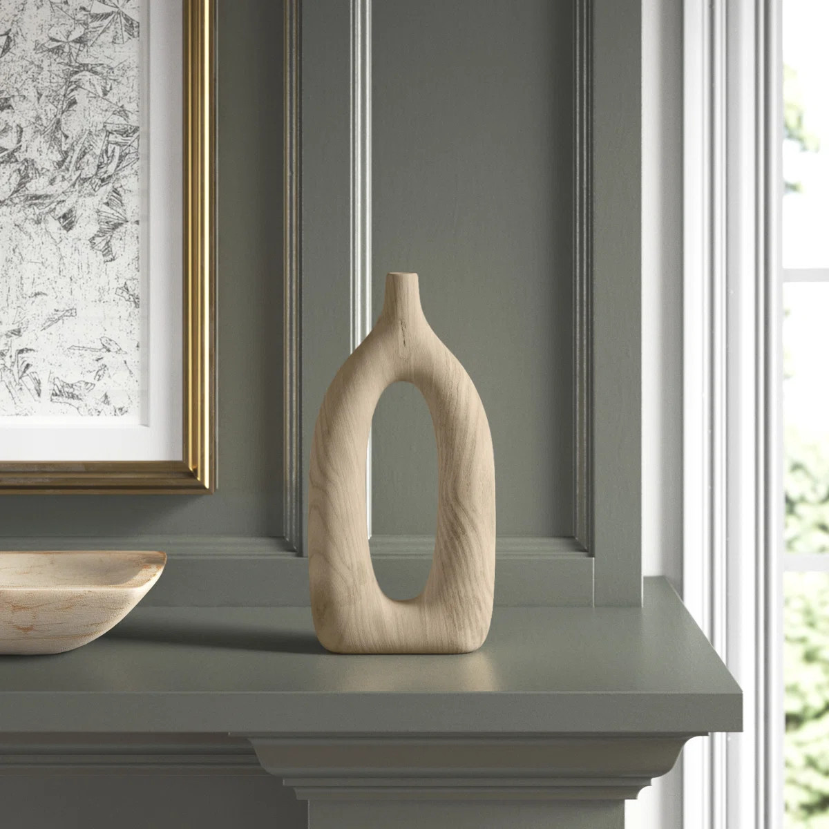 Cut-out Vase, Paulownia Woo, Decorative Rustic Vase for Wedding Centerpieces and Tabletop Decor | Wayfair North America