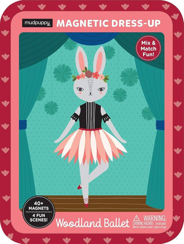 Mudpuppy Woodland Ballet Magnetic Dress-up, Multicolor (735357668) | Amazon (US)
