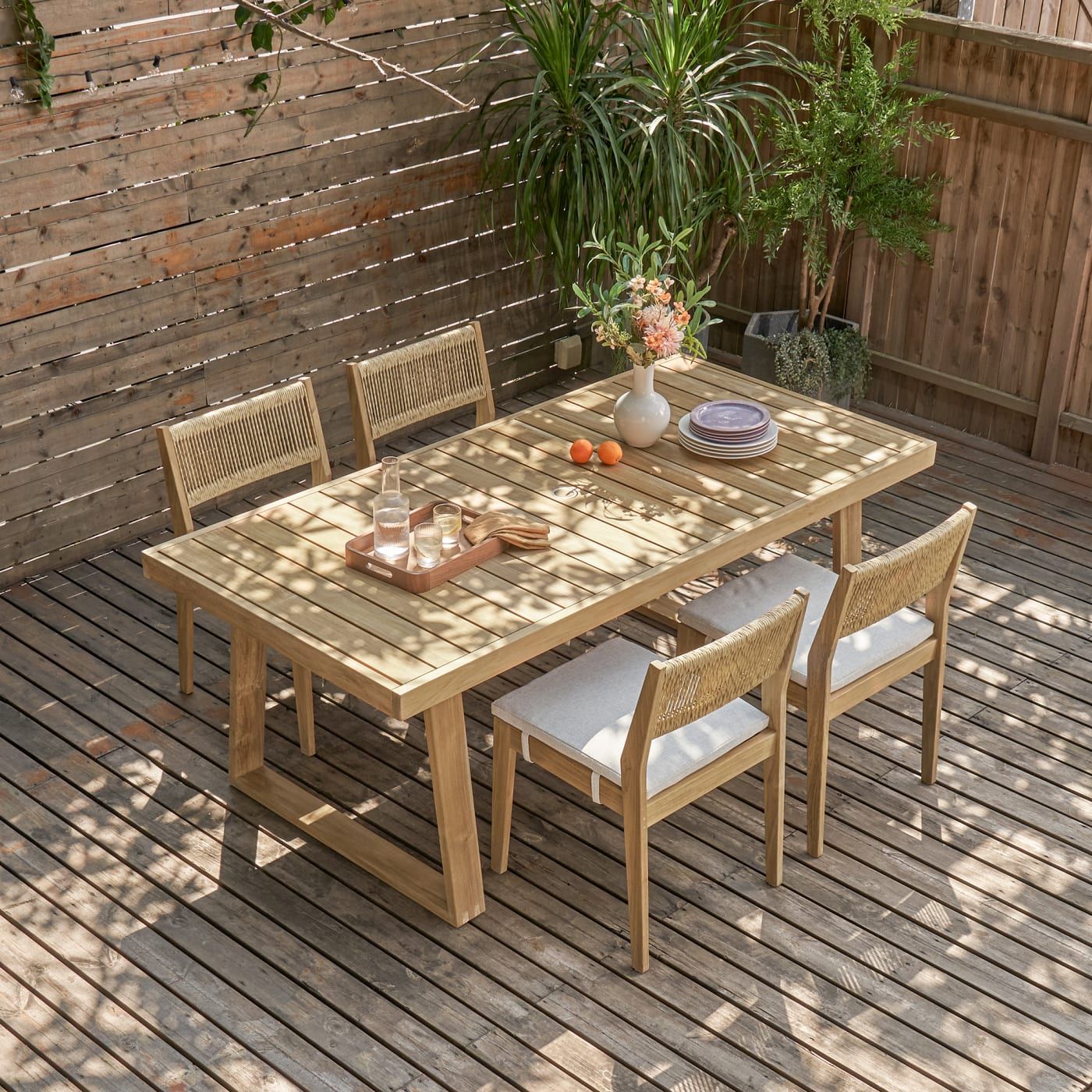 Rio Outdoor Teak Dining Table | Castlery | Castlery US