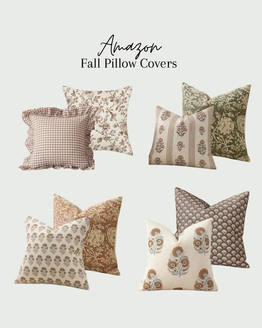 Affordable fall pillow covers from Amazon! So many good options that can be mixed and matched

#LTKSeasonal #LTKHome