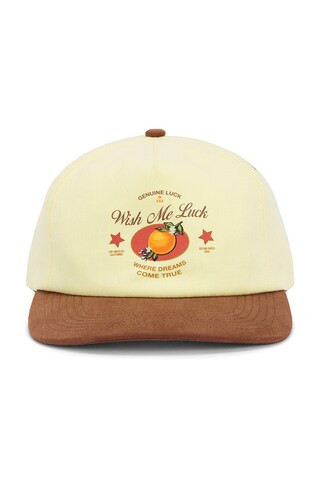 Wish Me Luck x REVOLVE Orange Luck Cap in Ivory & Brown from Revolve.com | Revolve Clothing (Global)