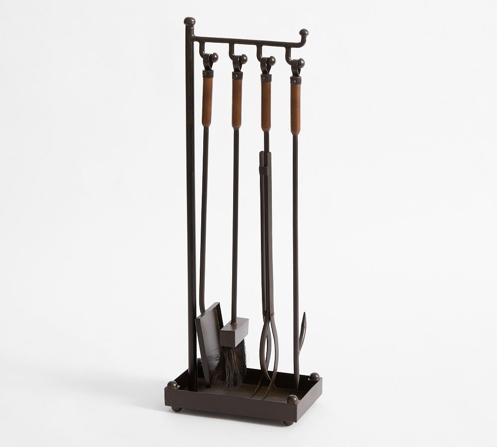 Industrial 5-Piece Fireplace Tool Set | Pottery Barn (US)
