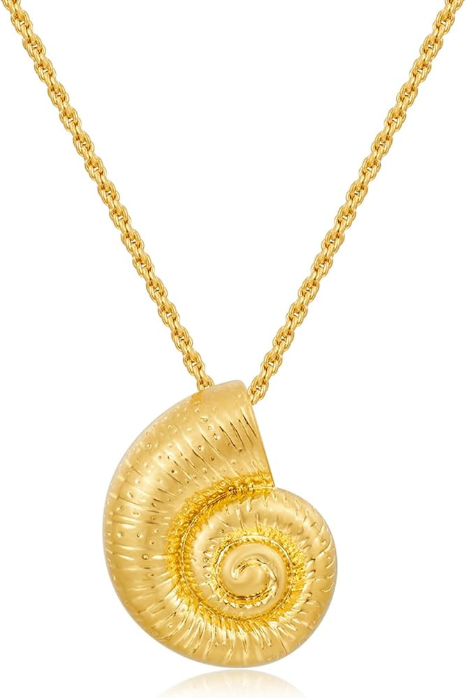 WOWORAMA Gold Shell Necklace for Women Boho Scallop Conch Shell Necklaces Vintage Ocean Sea Shell... | Amazon (CA)