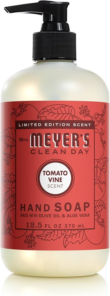 MRS. MEYER'S CLEAN DAY Liquid Hand Soap, Tomato Vine Scent, 12.5 Ounce Bottle | Amazon (US)
