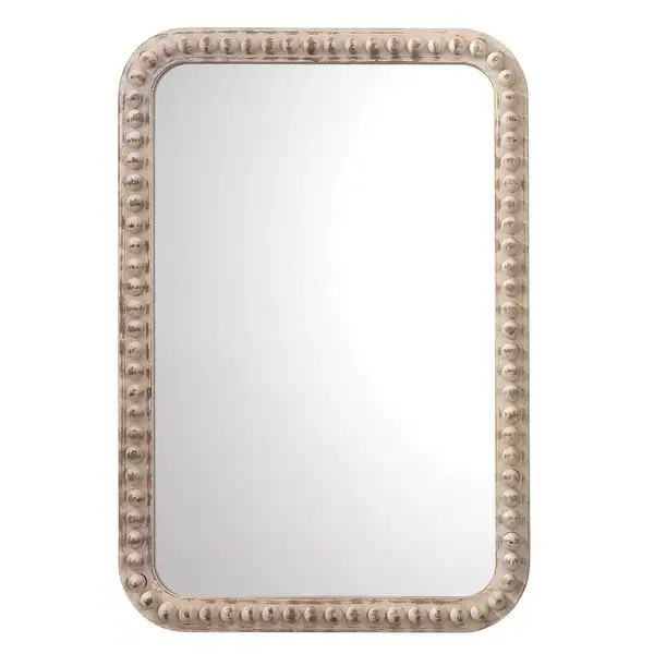 Alden Décor Claire Beaded Mirror - Rectangle | Bed Bath & Beyond