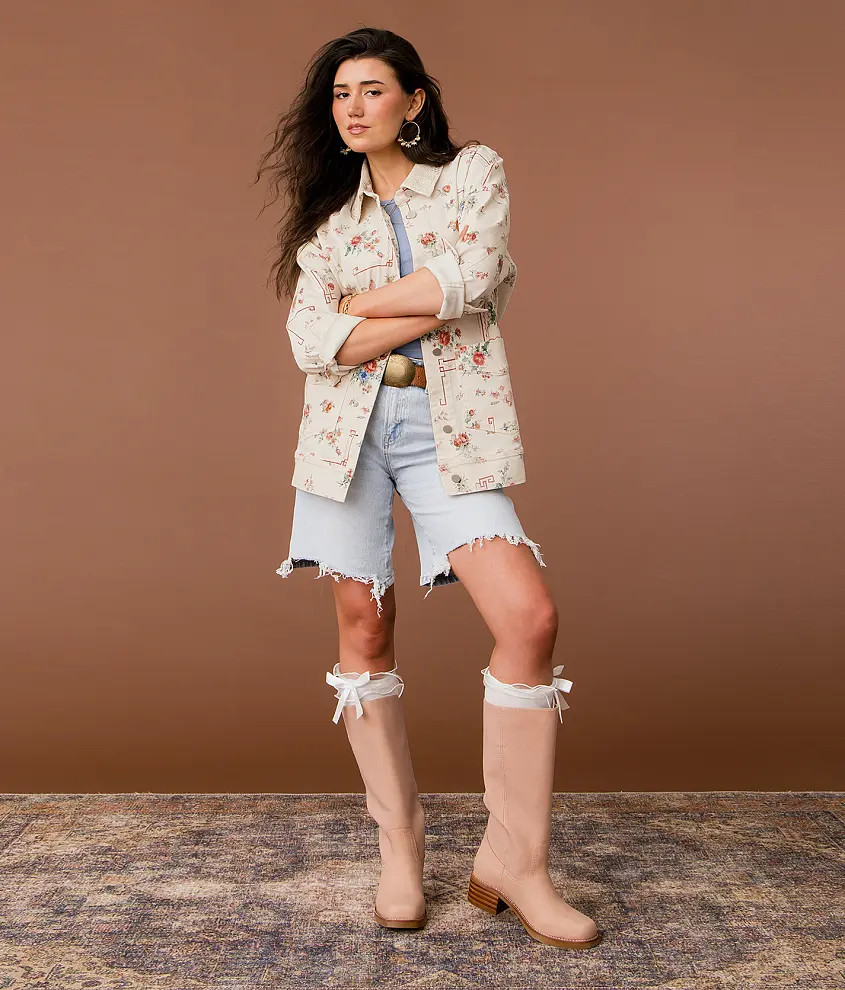 Floral Denim Jacket | Buckle