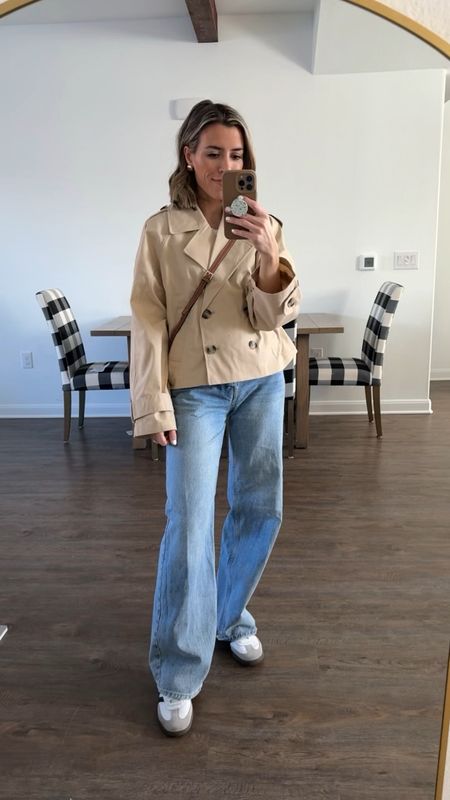 H&M outfit inspo 
Jeans wide leg size 2 
Jacket size small needed XS 

#LTKfindsunder50