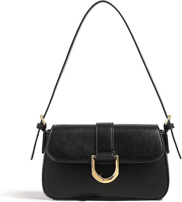 Shoulder Bag for Women, Small Purses Hobo Bags for Women, PU Leather Vintage Handbag with 2 Adjus... | Amazon (US)