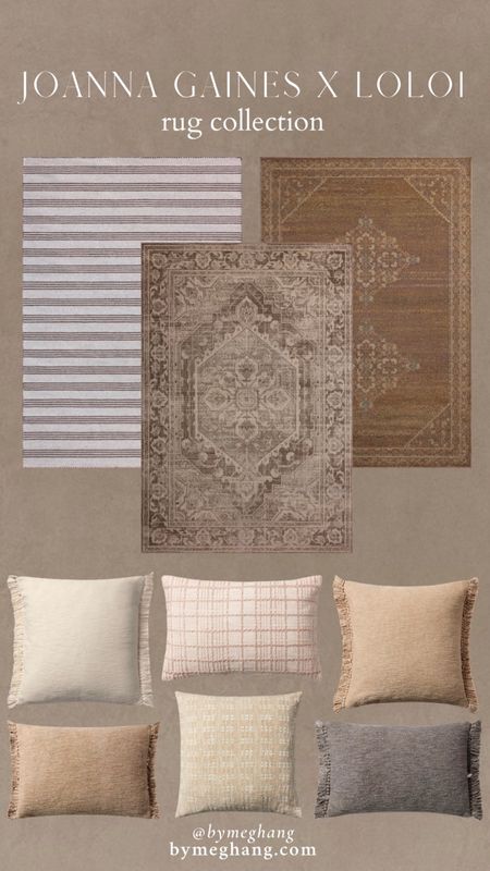 The beautiful new collection from magnolia by Joanna Gaines for loloi! Here are my favorite picks! 15% off coupon available today! 

#LTKhome #LTKsalealert