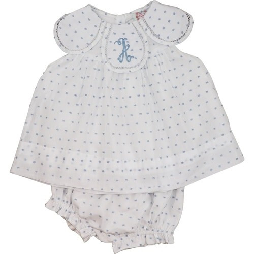 Blue Swiss Dot Eliza Diaper Set - Shipping Mid-April | Cecil and Lou