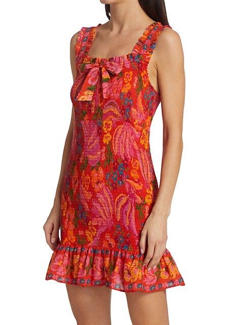 Farm Rio Red Spring Bananas Mini Dress | Saks Fifth Avenue