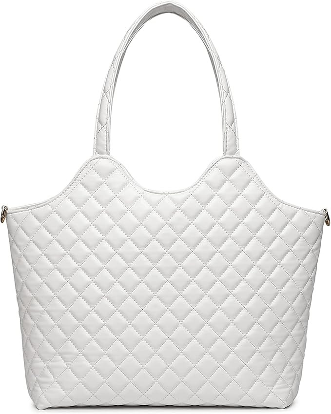 Barabum Lightweight Quilted Tote Purse Women Handbags Wallet Bag Shoulder Bag Top Handle Satchel ... | Amazon (US)