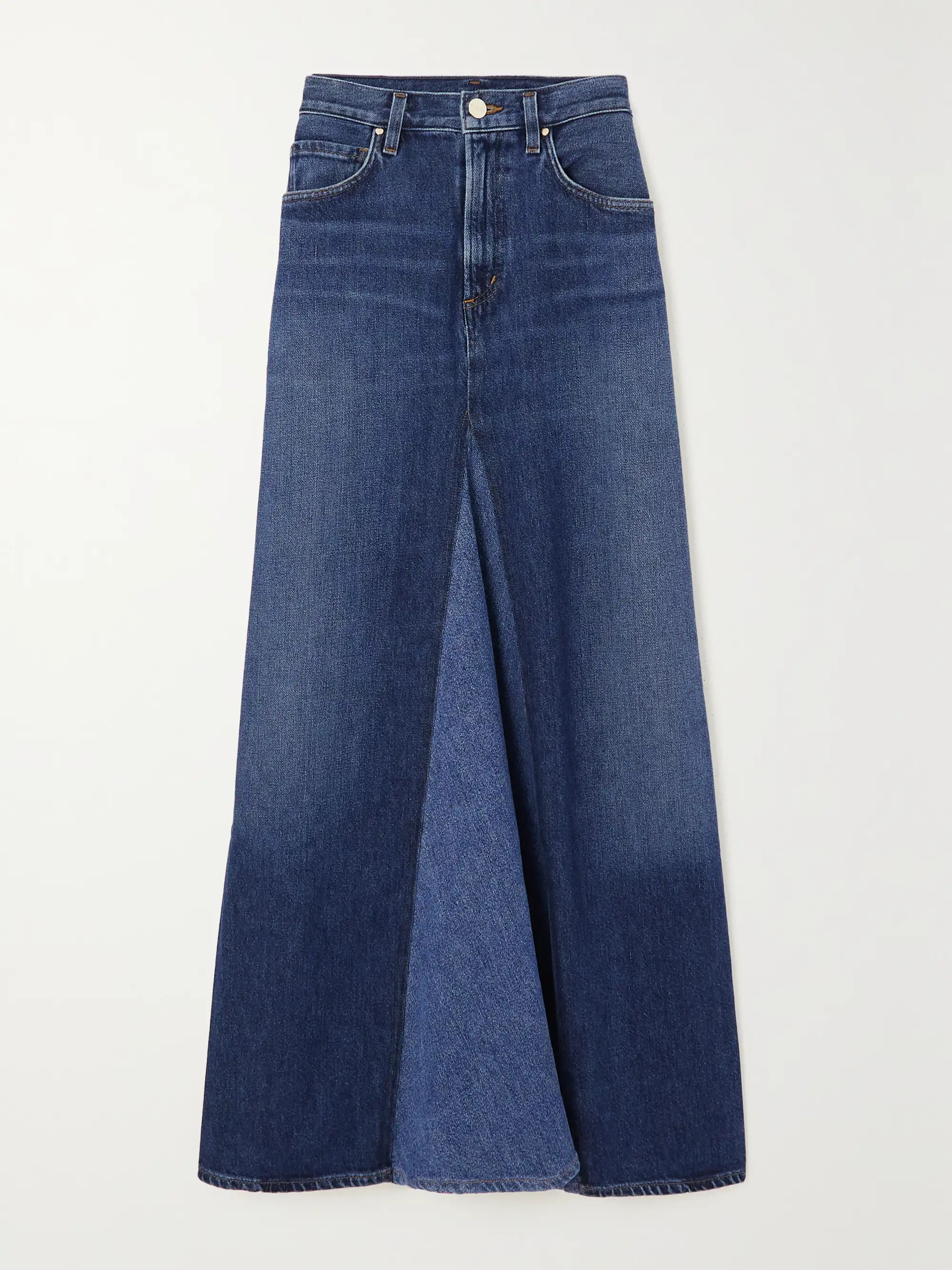 The Vogel paneled denim maxi skirt | NET-A-PORTER (US)