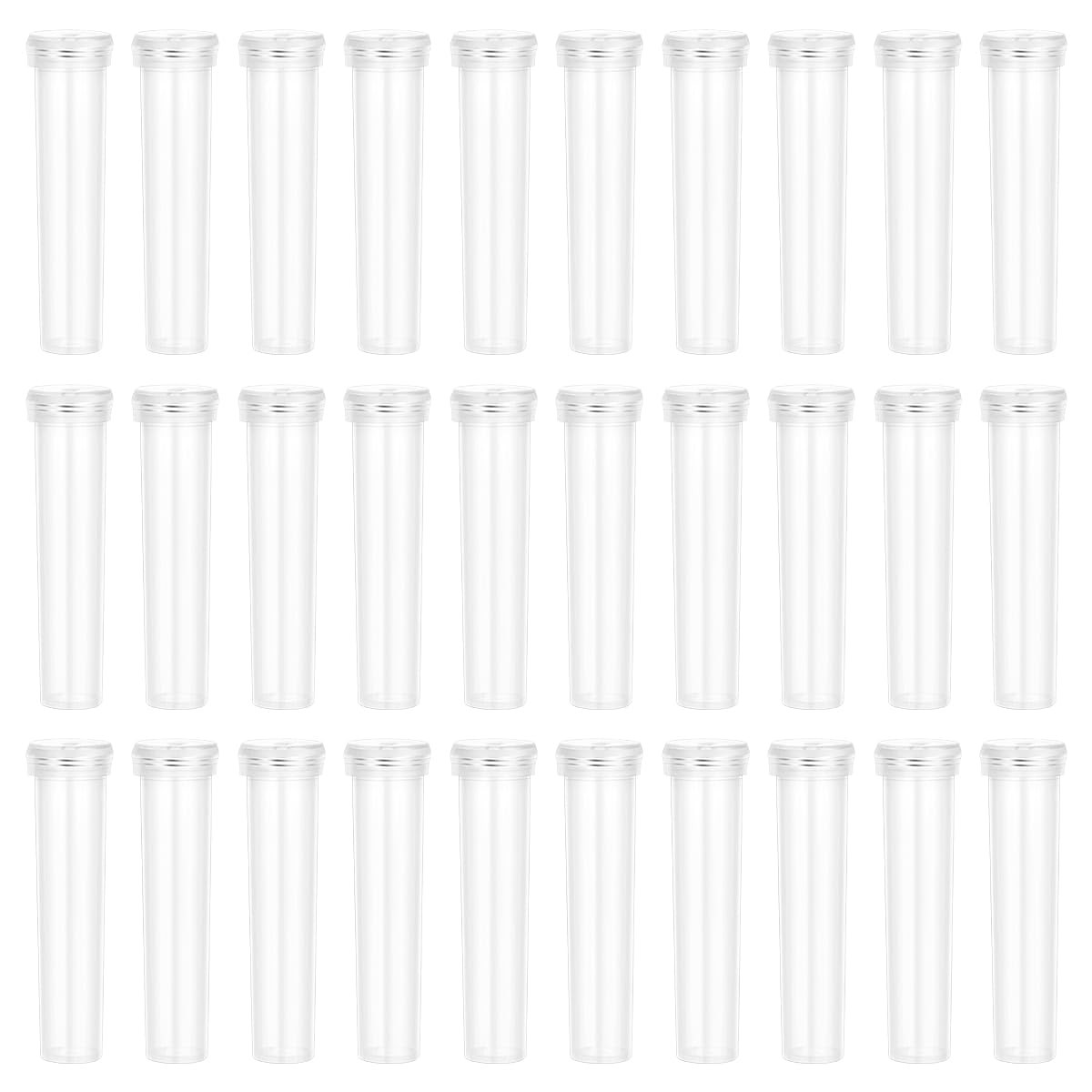 Vials for Flower Arrangements 2.8 Inch Floral Water Tubes Plastic Floral Vials with Caps (Clear, ... | Amazon (US)