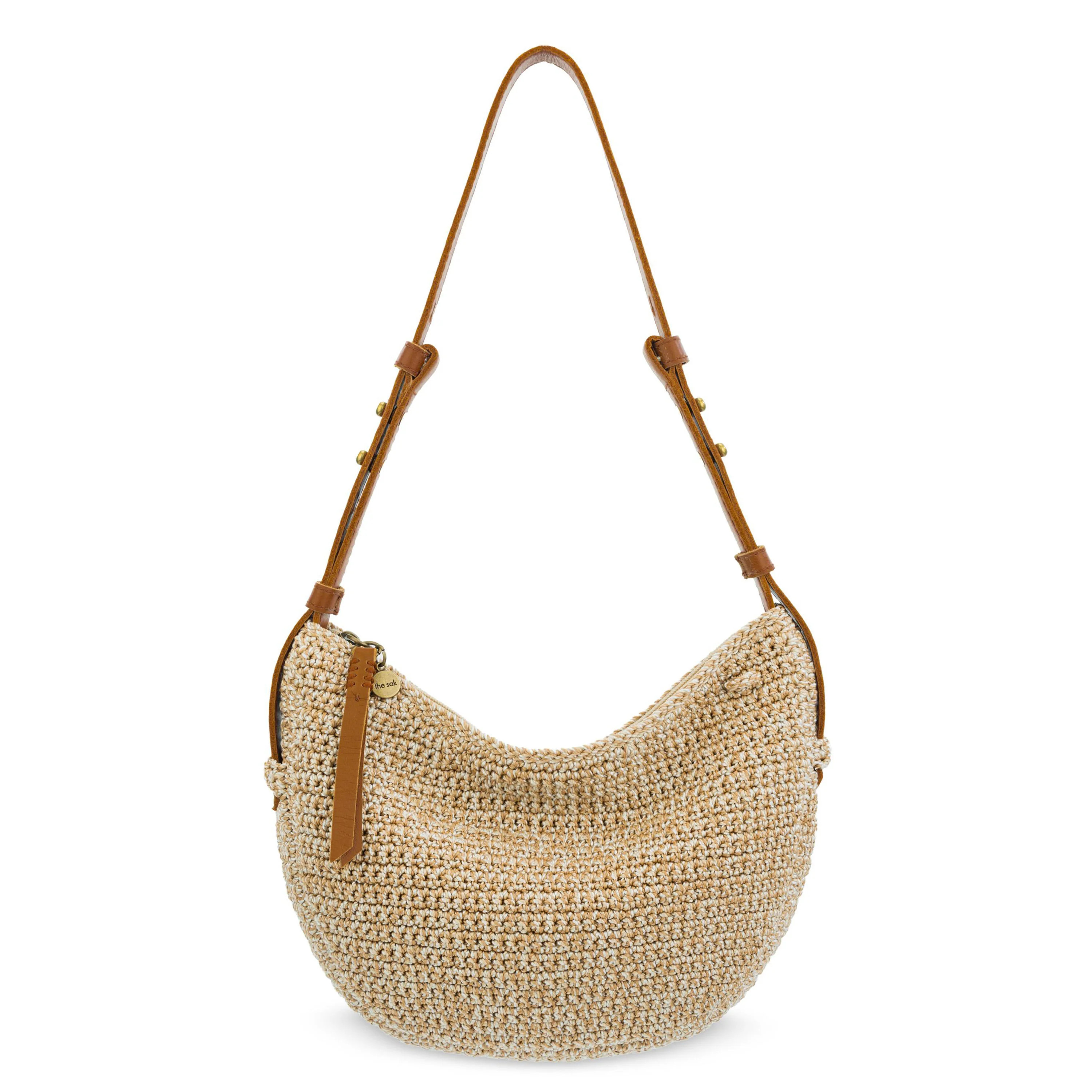 Tess Shoulder Bag in Bamboo Static Crochet | The Sak