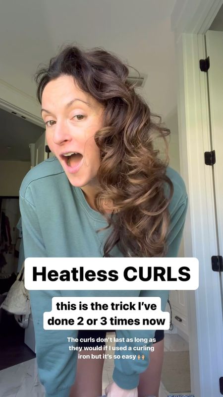 Heatless curls! Easy peasy hair trick 🙌🏼 post the how-to one post back under ‘beauty’ 

#LTKbump #LTKbeauty #LTKfitness