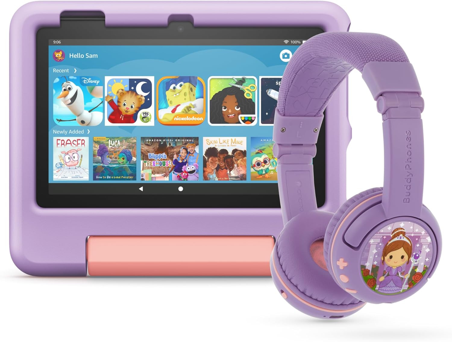 Fire 7 Kids tablet, 7" 16GB (Purple) + Kids Headset | Amazon (US)