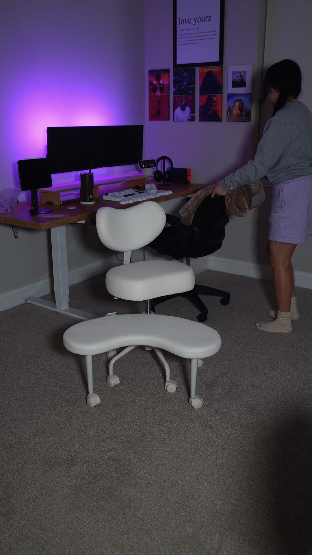 wfh must have!! this chair has changed the game. i can sit however I want and it has 4 INCHES of memory foam. absolutely insane 👏🏽 

#LTKHome #LTKWorkwear #LTKVideo
