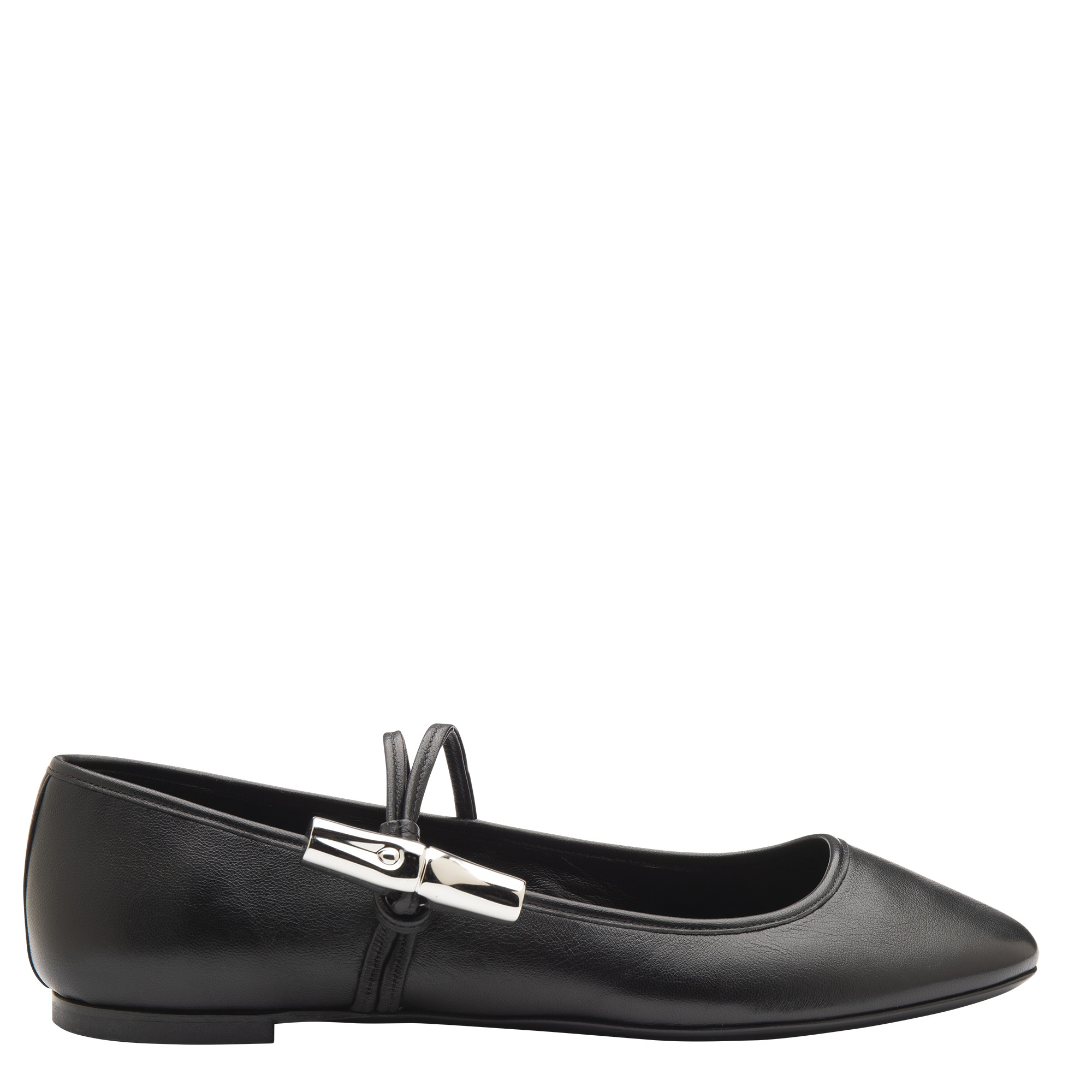 Le Roseau Ballerinas Black - Leather | Longchamp US | Longchamp