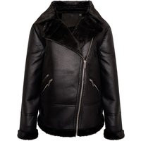 Faux Fur Aviator Coat | Debenhams UK