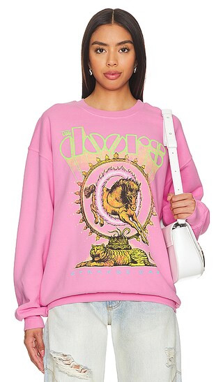 The Doors Strange Days Crew in Pink Sugar | Revolve Clothing (Global)