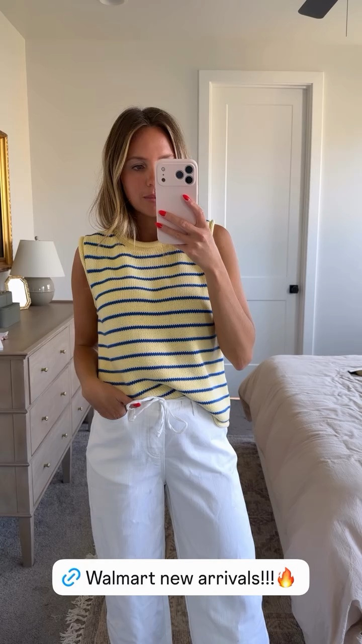 Walmart new arrivals! Wearing size M top & XS pants!