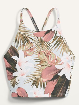 Light Support PowerSoft Longline Sports Bra for Women | Old Navy (US)