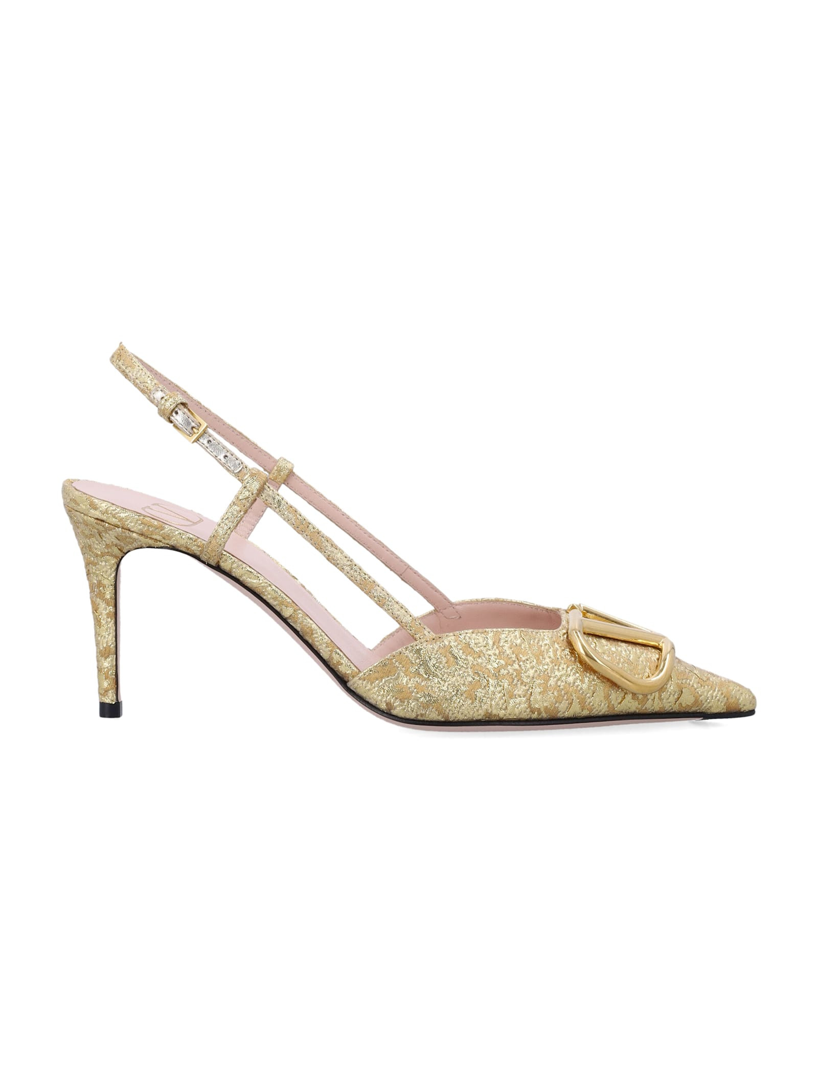 Valentino Garavani Vlogo Cloqué Jacquard Slingback Pumps | Italist.com US
