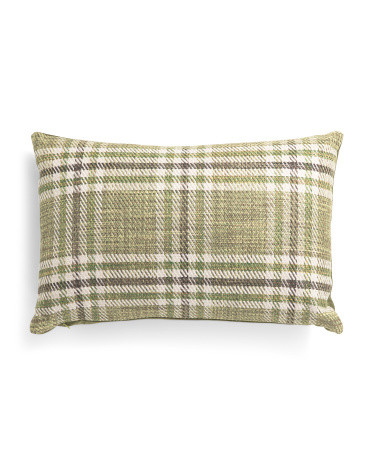 By Shumacher Fabric Made In Usa 13x20 Luxury Mariga Plaid Pillow | TJ Maxx