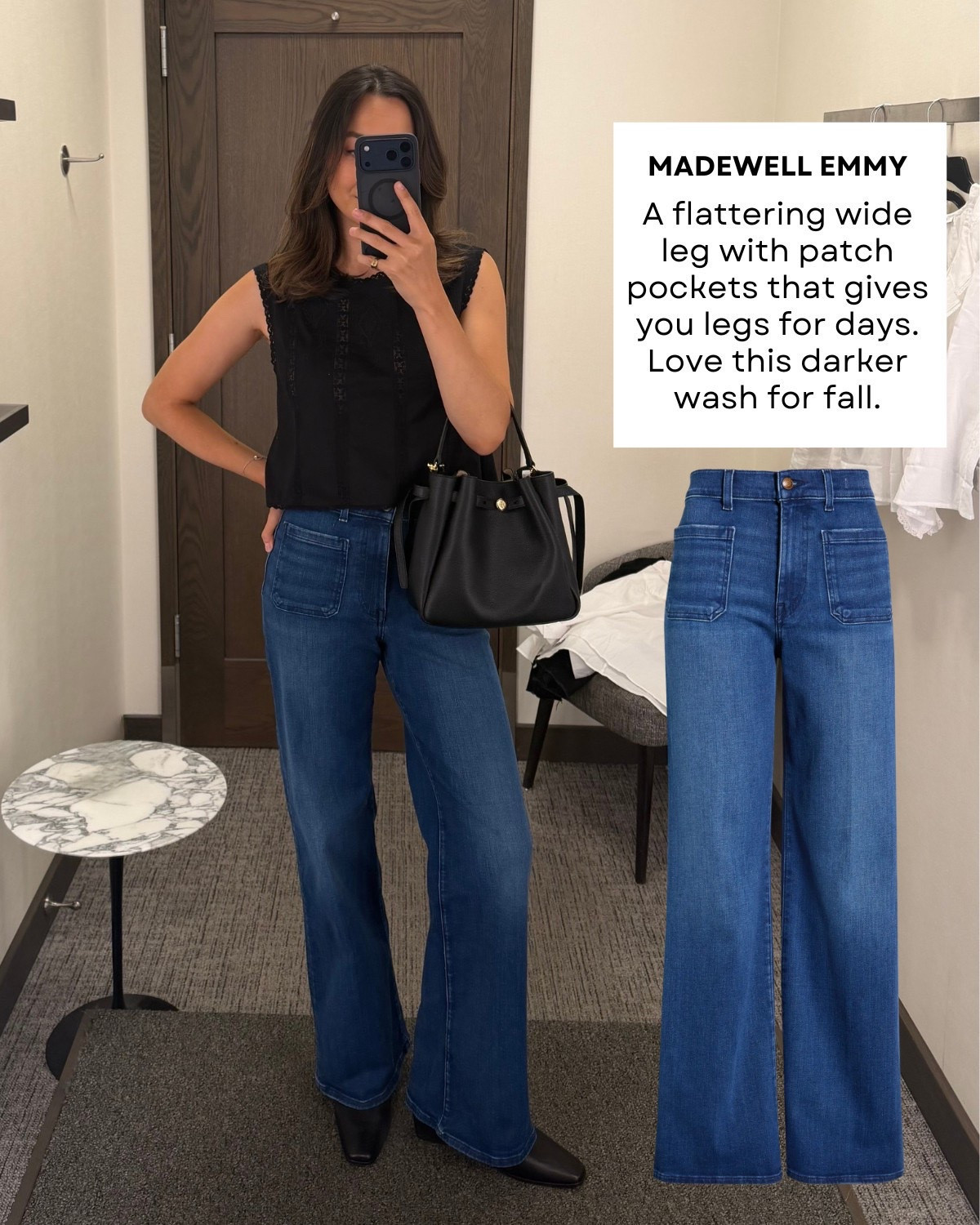 Madewell Emmy pocket jeans 

I find Madewell jeans to always run true to size & length -- I'm 5'4", wearing size 25 reg 

madewell jeans / nordstrom / elevated style / style over 30

#LTKxMadewell #LTKootd