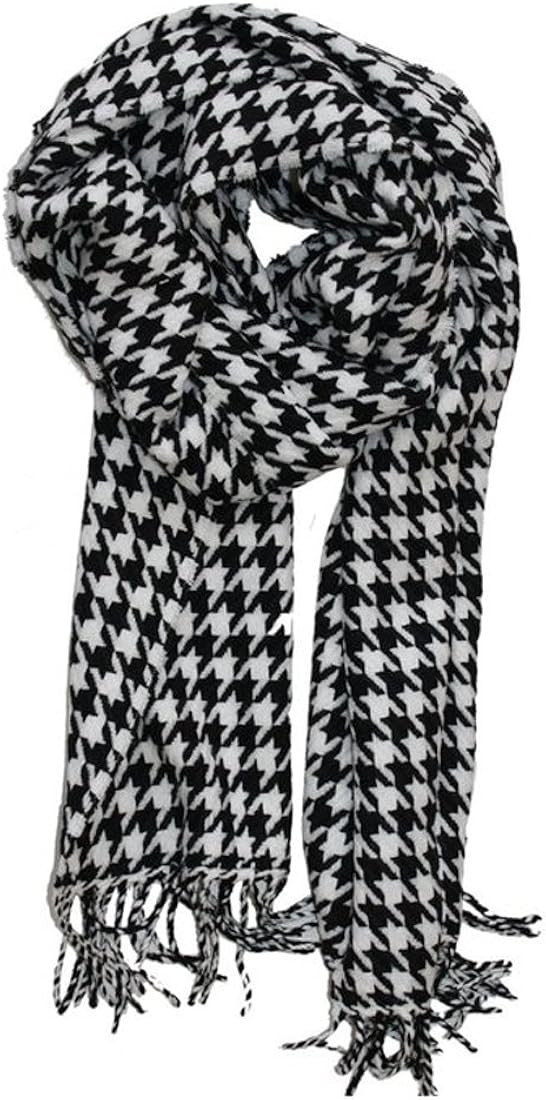 MINAKOLIFE Houndstooth Check Classic Cashmere Feel Men's Winter Scarf | Amazon (US)